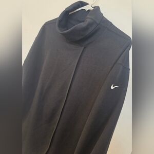 Nike - Woman's Dri-Fit Activewear Turtleneck - Black w/White Logo - SIZE XS